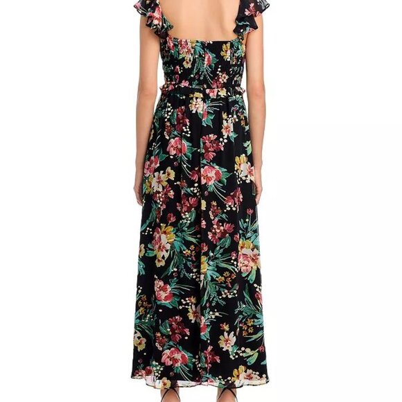 Aqua Black Ruffled Maxi Dress - Size Large - NWT - Picture 4 of 4